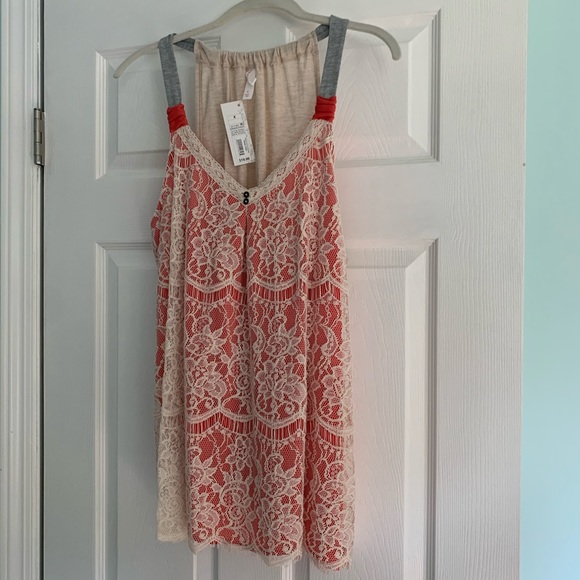 Xhilaration Tops - 3/$18 💕 Lace detail Xhilaration Tank NWT